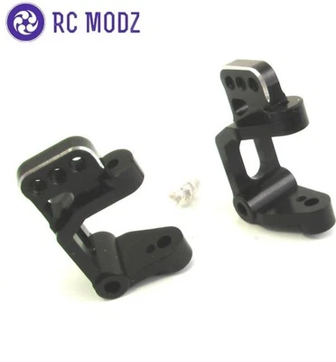 Hot Racing Black Aluminum Front (25 Deg) Caster Blocks SCT1901 - Image 1 of 4