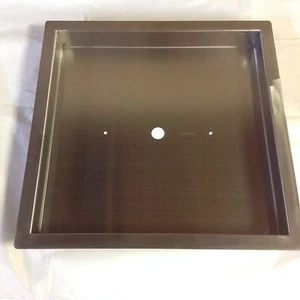 PAN16X16-1: Heavy Duty 18 Gauge Stainless 16"x16"x2" Fire Burner Pan W/ 1" LIP - Picture 1 of 4