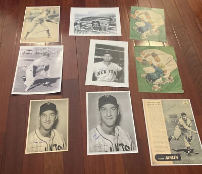 9 x Monte Irvin  Giants Signed photos giants  larry jensen dusty rhodes liddle + - Image 1 of 4
