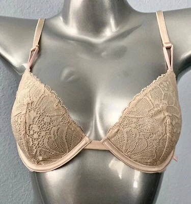 Victoria's Secret New Sexy Underwire Unlined Lace Champange Demi Bra - Image 1 of 4