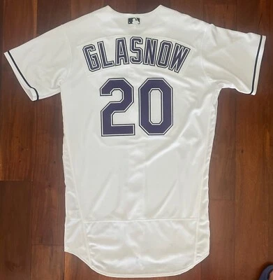 Camiseta Tyler Glasnow Rays Juego Usada Usada 2022 RARA ESTILO DEVIL RAYS Foto 1 de 4