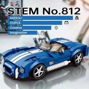 333PCS AC COBRA Car Building Block Set Creative City Vehicle Diy Car Model Brick - Picture 1 of 7