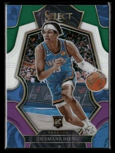 2022-23 Panini Select Ousmane Dieng #190 Green White Purple Prizm RC OKC Thunder - Picture 1 of 2