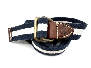 American Eagle Women’s Belt XL Leather Tabs Woven Boho Hipster Peasant - Picture 1 of 9