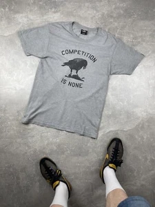 Undefeated Vintage Rare Raven Competition Is None Gray T-Shirt Size L - Picture 1 of 10