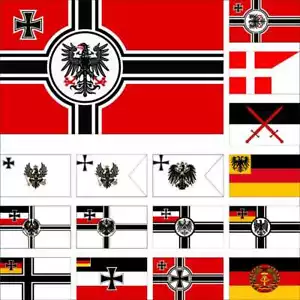 Germany War Flag HRE Greater German Empire Reich Reichsrennfahne Weimar Prussia - Picture 1 of 21