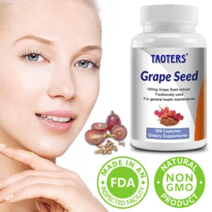 Grape Seed Capsules - Immune Support,Skin Health,Reduce Oxidantion - Picture 1 of 9