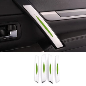 Cubierta de reposabrazos de puerta interior de acero plateado para Mitsubishi Pajero Montero 2006-2019 - Imagen 1 de 8