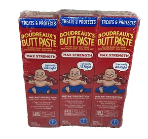 Boudreaux's Butt Paste 4 OZ Nuevo (Juego de 3) Nuevo en Paquete - Imagen 1 de 7
