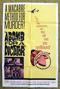 EINE BOMBE FÜR EINEN DIKTATOR 1957 Filmplakat für einen sehr angespannten Film! - Bild 1 von 1
