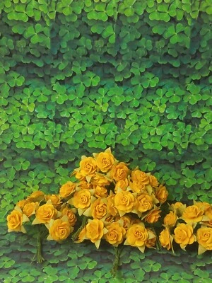 Lot of 56 Handmade Paper Roses Autumn Yellow 1:6 Scale 1/2" Craft Supply Mini - Image 1 of 4
