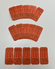 New Old Stock Lincoln Speedway Abbottstown Pa 10 Cent Racetrack Tickets (15 Pcs)