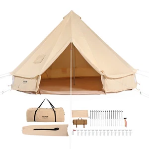 VEVOR Tente Cloche Toile 4 Saisons 7 m pour Camping Familial avec Trou de Poêle - Bild 1 von 12