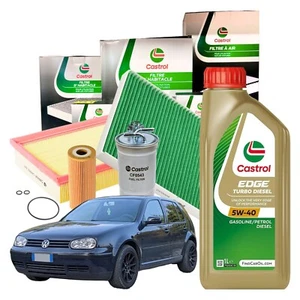 Castrol Inspektionskit 4 Filter + Öl Edge TD 5W40 5L VW Golf IV 4 1.9 Tdi - Bild 1 von 10