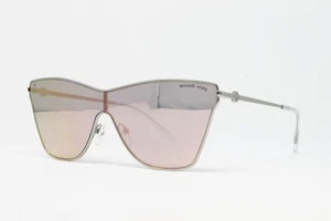 Occhiali da sole Michael Kors Larissa MK1063 1001M5 argento lenti polarizzate NUOVI! - Foto 1 di 5