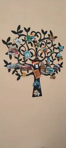 Albero Della Vita Lavagna Magnetica Espositore Calamite E Magneti 90x90 Cm - Foto 1 di 4