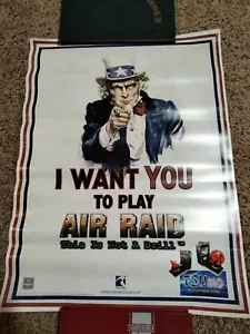 Air Raid This is not a Drill Video Game Advertising Promo Poster 24"x 18" - Picture 1 of 5