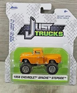Camionetas Jada Just 1958 Chevrolet Apache Stepside Pickup Wave 16 diecast 1:64 nuevo en caja - Imagen 1 de 6