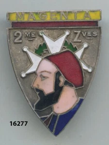 Insigne nord africain , 2  Rgt. de Zouaves - Foto 1 di 1