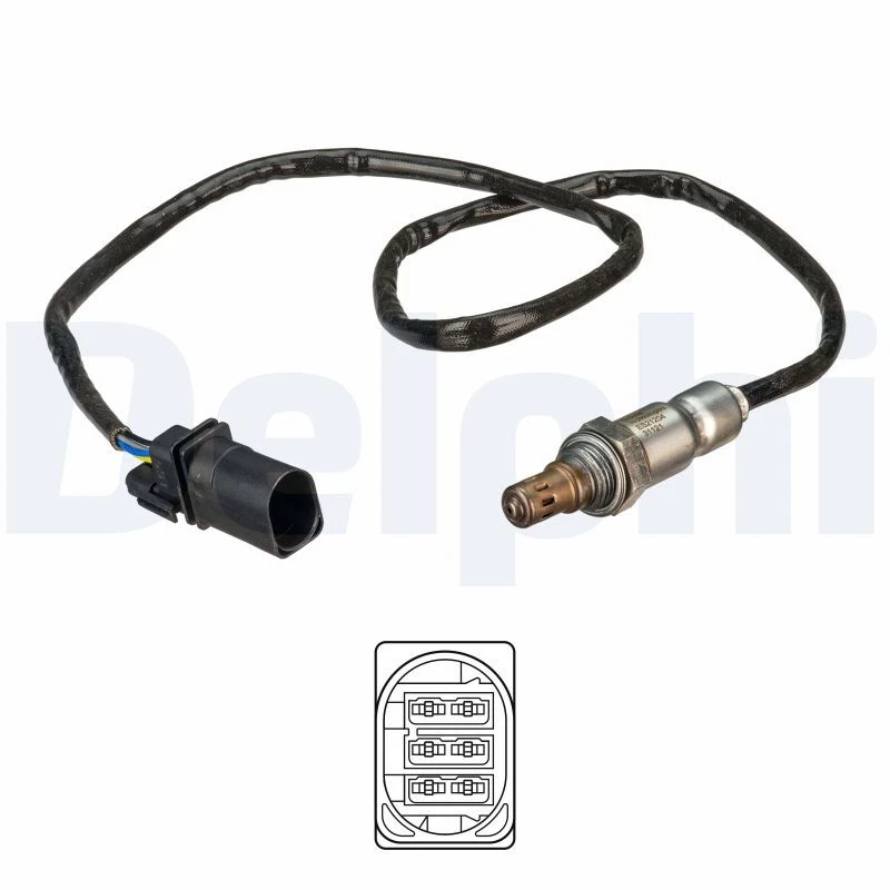 DELPHI Sonda Lambda Ajuste Sonda para VW Transporter VI Caja 2.0 Tdi Multivan - Imagen 1 de 1