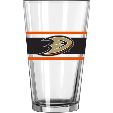 Anaheim Ducks 16oz. Stripe Pint Glass Cover