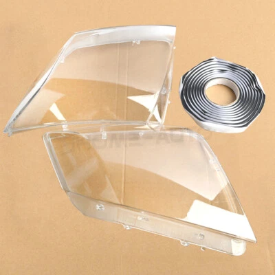 Brand NEW Pair For Cadillac CTS 2008-2013 Clear Headlight Lens Cover+Glue - Image 1 of 4