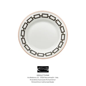 Catene Nero - Richard Ginori - 1 Piatto Dessert/Frutta cm 22 - Rivenditore - Imagen 1 de 4