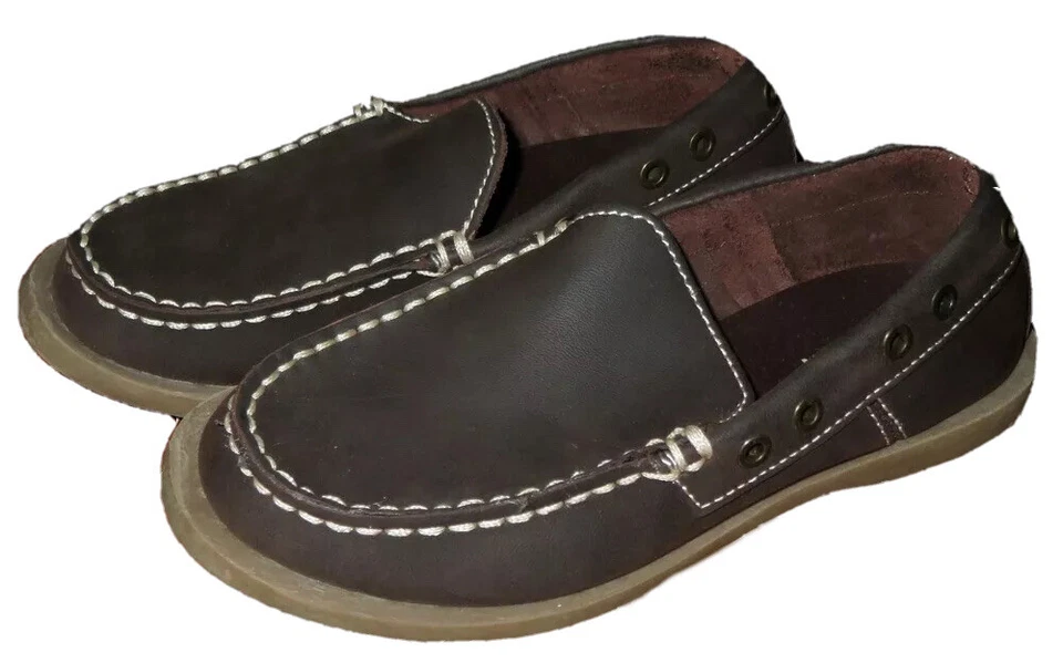 ZAPATOS KENNETH COLE TALLA 12 NIÑOS MOCASÍN NIÑOS PEQUEÑOS MARRÓN CUERO ACEITADO COMO NUEVOS Foto 1 de 4