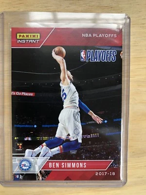 2017-18 PANINI INSTANT PLAYOFF PHILADELPHIA 76ERS TEAM SET ONLY 139 MADE - Image 1 of 4