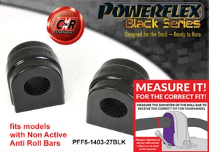 Powerflex Black Frnt Roll BAR Mount Cojinete 27mm Para BMW X5 06-13 - Imagen 1 de 11