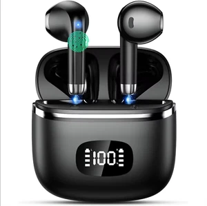 Cuffie Bluetooth 5.3,Auricolari Bluetooth Senza Fili Sport, Cancellazione Rumore - Foto 1 di 10