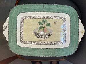 WEDGWOOD SARAH'S GARDEN QUEEN’S WARE SERVING PLATTER 19.75” Vintage - Picture 1 of 2