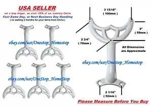 5 - 52" Harbor Breeze White Ceiling Fan Blade Arms, Replacement Brackets, NEW - Picture 1 of 4
