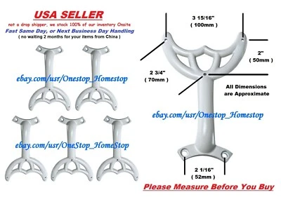 5 - 52" Harbor Breeze White Ceiling Fan Blade Arms, Replacement Brackets,  NEW - Image 1 of 4