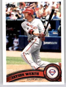 2011 Topps Jayson Werth Base Card MLB PWE Phillies #325 - Picture 1 of 2