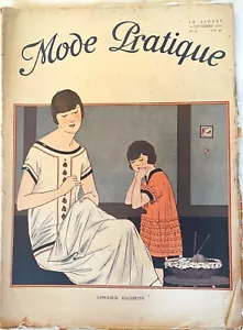 MODE PRATIQUE n° 38 du 20 Septembre 1924 ancienne revue couture pour femme - Imagen 1 de 5