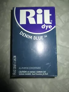Vintage RIT Stoff TINT & DYE - JEANSBLAU - Bild 1 von 2