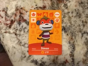 SIMON 396 Animal Crossing Amiibo Authentic Nintendo Mint Card From Series 4 - Picture 1 of 1