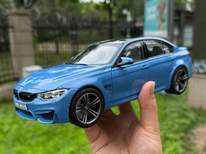 1/18 Bmw M3 Competition 2017 Norev Blue Diecast Model Toys Car For Friends Gift - Picture 1 of 9