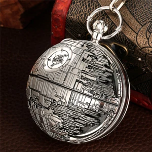 Uncommon Musical Pocket Watch Quartz Fob Watches Silver Tone Christmas Gifts - Picture 1 of 10