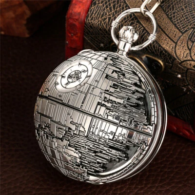 Uncommon Musical Pocket Watch Quartz Fob Watches Silver Tone Christmas Gifts - Image 1 of 4
