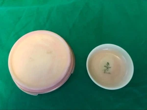 VASO VASO VASO IN VETRO FIRMATO FENTON JK SPINDLER J.K. BIRMANO BASE COPERCHIO VINTAGE - Foto 1 di 8