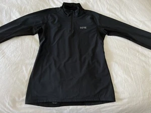 Gore Running Wear Jacket Womens L Black 1/4 Zip Windstopper Pullover - Picture 1 of 11