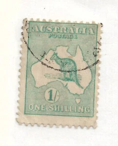 1915 Australia Sc42 1sh Kangaroo used - Picture 1 of 1