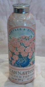 Crabtree & Evelyn Carnation Powder 3.5 oz - Rare - Vintage (45-50 % Full)