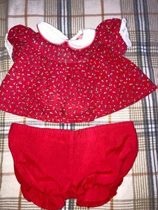 Vintage Cabbage Patch Kids/Doll Clothes - Red Dress & Bloomers (159) - Picture 1 of 3