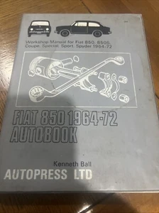 Fiat 850-S Spyder 1964-1971 Shop Service Repair Manual Wiring Diagrams 1965 1966 - Picture 1 of 9
