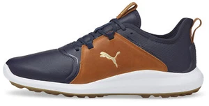 PUMA IGNITE Fasten8 Crafted Golf Shoes 376232-04 - Navy Blazer/Brown Men's New - Picture 1 of 7