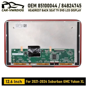85100044 84824745 LCD Display For 21-24 Suburban GMC Yukon XL Headrest BACK SEAT - Picture 1 of 8