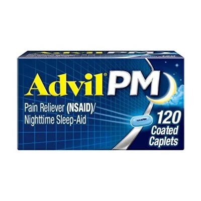 Advil PM Analgésico y Ayuda para Dormir Nocturno 120 Comprimidos Recubiertos Ibuprofeno Foto 1 de 4
